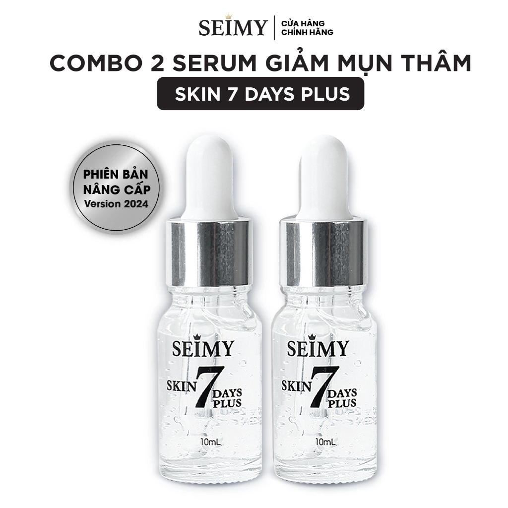 Combo 2 Chai Serum giảm mụn thâm Seimy 10ml - Skin 7 Days Plus