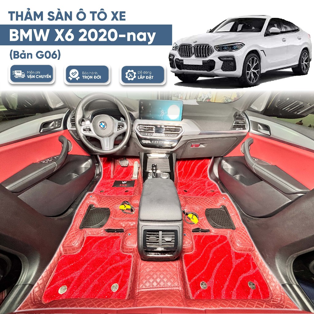Thảm kín sàn 360 BMW X6 2020-nay G06 Kín sàn 100% - Chuẩn theo xe - BH trọn đời