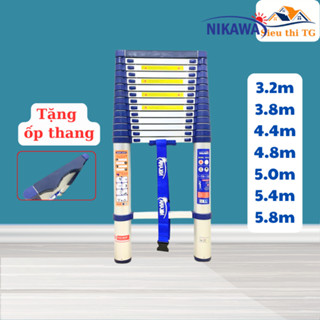 [CHÍNH HÃNG] Thang nhôm rút đơn Nikawa Nhật Bản 5m4, 5m NK50, 4m8 NK48, 4m4 NK44, 3m8 NK38, 3m2 NK32