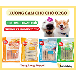 Xương gặm cho chó Orgo giúp sạch răng thơm miệng bổ sung canxi -  90g