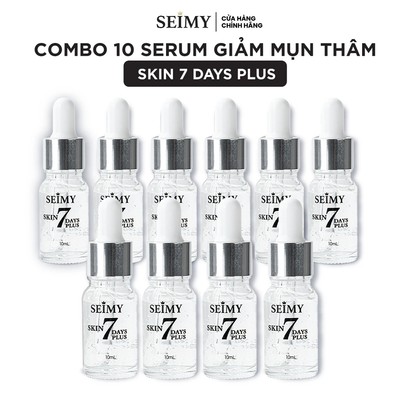 Combo 10 Chai Serum Mụn Thâm Seimy 10ml - Skin 7 Days Plus