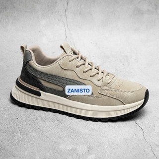Giày Thể Thao Da Nam CS313 ZANISTO Đế Cao Su Non Tự Nhiên Êm Nhẹ Đế Cao Su Non Đàn Hồi Tốt Bền Bỉ Trẻ Trung