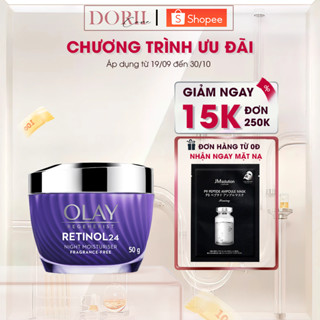  Kem Dưỡng Ẩm Olay Retinol24 Giúp Mờ Nếp Nhăn Dưỡng Ẩm Trẻ Hoá Làn Da Ban Đêm 50G tặng mặt nạ 
