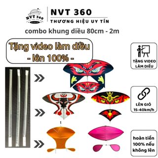  Combo Cáp Quang Làm Diều Sáo – Đại Trà Song Vân Chính Mỹ Mẹ Bồng Con Đuôi Cá | 2m | 1m7 | 1m5 | 1m | 80cm 