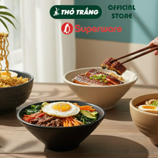 Tô nhám nhựa melamine có vân cao cấp Superware Thái Lan