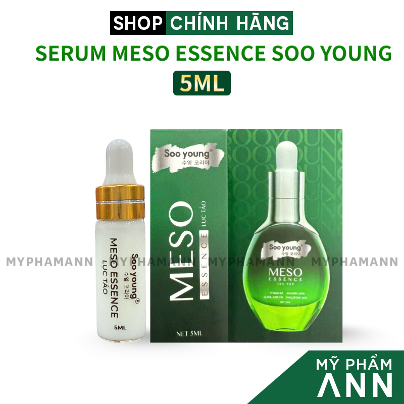 Serum Meso Essence Lục Tảo Soo Young Mini 5ml Chính Hãng - Serum Meso Soo Young - Mỹ Phẩm Ann
