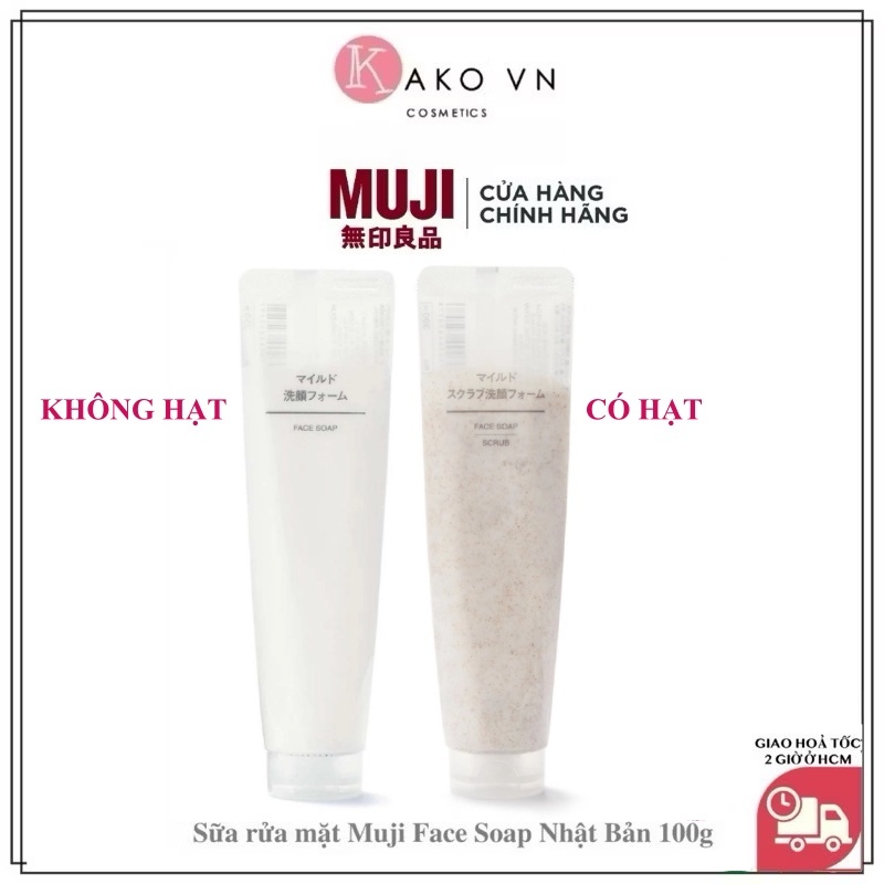 Sữa rửa mặt Muji Face Soap 120gr/200gr