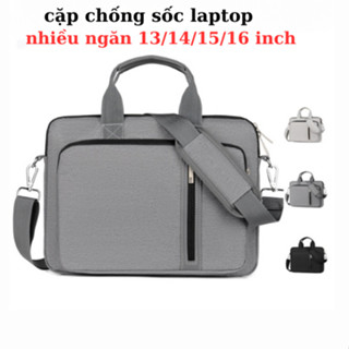 Cặp đựng laptop  4 ngăn Chống Sốc,chống thấm nước 360 độ – Vải Dày, Chống Trầy, Nhiều Ngăn Tiện Lợi