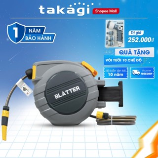 Bộ vòi tưới cây rút tự động 10-20-30 mét Blatter ,Vòi tưới cây tự thu với nhiều chế độ phun đa năng