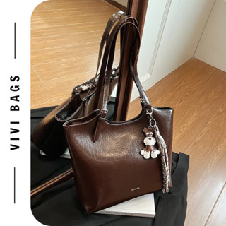 Túi xách nữ công sở túi tote đi làm túi đựng laptop có khóa kéo miệng kèm charm dễ thương nhiều màu hotrend 2025 74