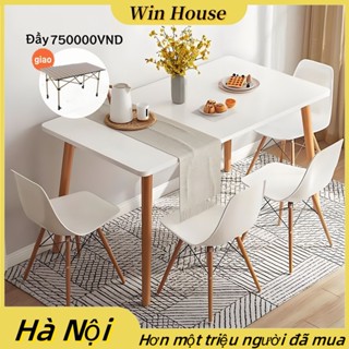 Bàn làm việc, Bàn ăn vuôngchân gỗ sồi, Bàn ăn gia đình bằng gỗ,sồi phong cách Bắc Âu Bàn học dày 1,5cm Bàn cho 6 người