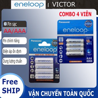   Vỉ 4 viên  Pin sạc Eneloop pin AA AAA Combo 4 Viên Tái Sử Dụng 2100 Lần Độ Bền Cao Tự Xả Thấp 