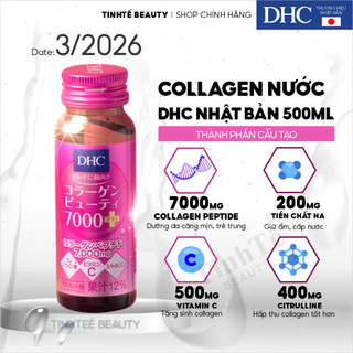  Liệu trình trẻ hóa làn da DHC Nhật Bản Collagen nước Beauty 7000 Plus  50ml x 10 20 30 chai  