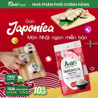  Gạo Nhật Japonica A AN Chính hãng - Túi 5kg - Cơm ngọt hậu dinh dưỡng theo tiêu chuẩn Nhật Bản 