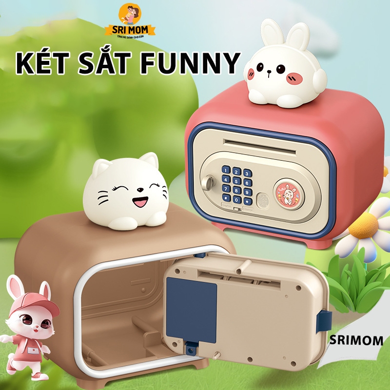 Đồ Chơi Két Sắt Funny 7606 Dễ Thương, Két Tiết Kiệm Có Mật Khẩu, Chìa Khóa Và Hiệu Ứng Âm Thanh Sinh Động Cho Bé