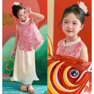   HỎA TỐC  Váy đầm sườn xám cách tân cho bé gái diện lễ tết năm mới 10-40kg gấm lụa mềm mát 