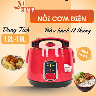 Nồi cơm điện SRAPP dung tích 1.2L-1.8L, nồi cơm thế hệ mới thiết kế sang trọng, chống dính cực tốt, bảo hành 12 tháng