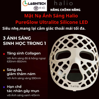 [LIVE] Mặt Nạ Ánh Sáng Halio PureGlow Ultralite Silicone LED Face Mask (Bảo Hành 12 Tháng) - Hàng Chính Hãng