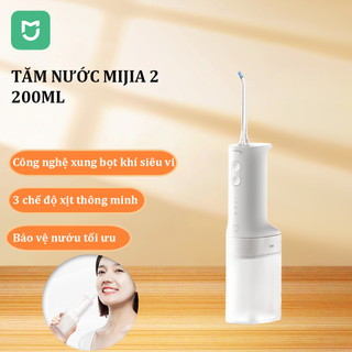  Tăm Nước Mijia 2 Công nghệ xung bọt khí siêu vi Bảo vệ nướu tối ưu  ‌3 chế độ xịt thông minh 200mL 