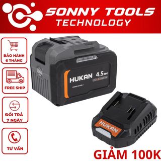  Pin HUKAN 10 Cell,15 Cell vỏ Xám - Dòng xả cao 10C - 15C Dùng cho máy khoan mài vít chân phổ thông 
