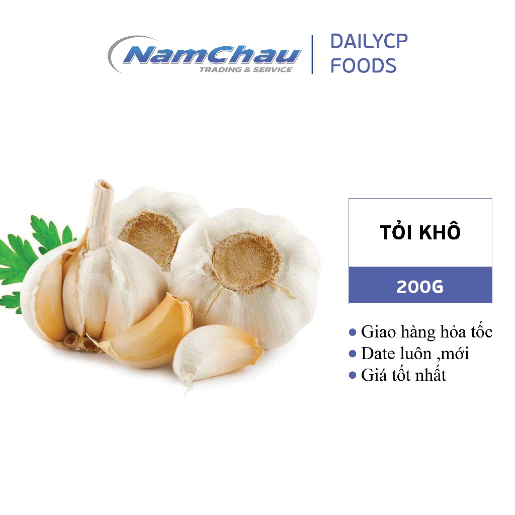 Tỏi khô túi 200gr [Hà Nội giao hỏa tốc]