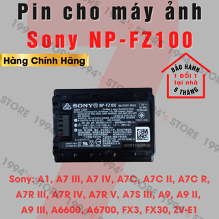 Pin cho máy ảnh Sony NP-FZ100 dùng cho Sony A1, A7IV, A7C, A7CII, A7CR, A7RIII, A7RIV, A7RV, A7SIII, A9II,FX30,ZV-E1,...