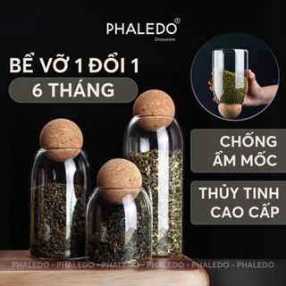 Lọ Thủy Tinh Borosilicate Chịu Nhiệt, Không Chứa Chì, Đa Năng Nắp Gỗ Keo - Nắp Viên Bi (P - 0370)