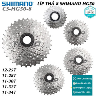  Líp Thả Xe Đạp 8 Tầng SHIMANO CLARIS CS HG50 11-25T   11-28T   11-30T   11-32T   11-34T - Chính Hãng 
