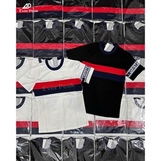 Áo Thun Nam Phối Chữ Dl0RR Dập Nổi Vải Cotton Co Giãn Mềm Mại Thoáng AT04 - EVERPEAK