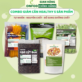  Combo giảm cân VIP bún gạo lứt đen yến mạch bánh gạo lứt granola mì rau củ ăn kiêng giảm cân ONFOD 