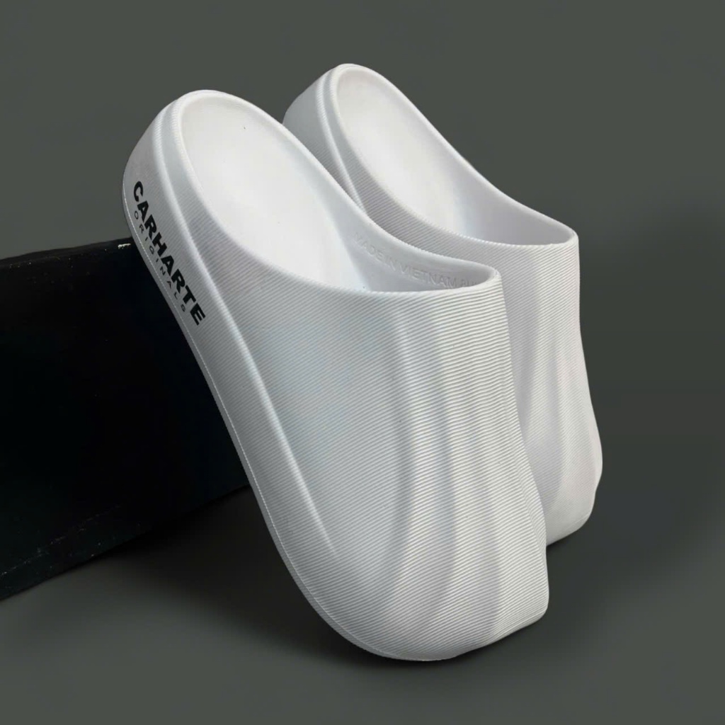 “Dép sục nguyên khối CARHARTE cao cấp chống nước, đế cao 4cm – loại 1 hottrend 2025 full size nam nữ”