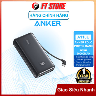  Anker Zolo Power Bank 22.5W 20000mAh - A110E Tương thích rộng sạc nhanh nhỏ gọn 
