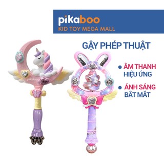  Đồ chơi gậy phát sáng Halloween cho bé Pikaboo kiểu dáng gậy phép thuật âm thanh ánh sáng đẹp mắt 