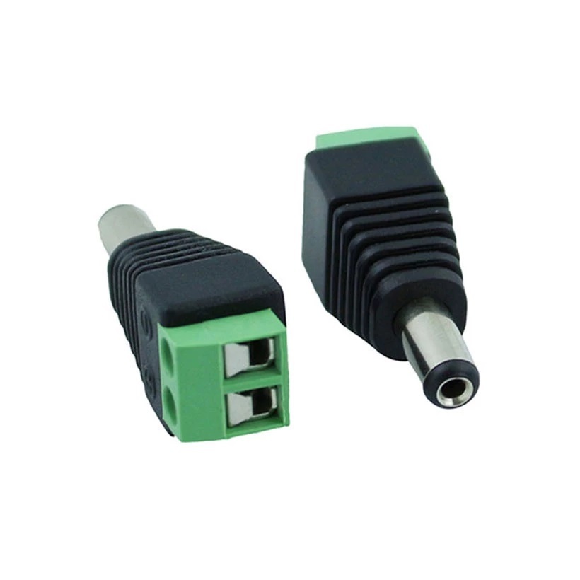 10 Jack nguồn DC đực và Jack DC cái (Loại vít vặn)