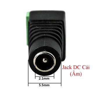 10 Jack nguồn DC đực và Jack DC cái (Loại vít vặn)