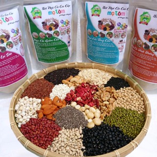 1KG Bột ngũ cốc cao cấp mẹ Tôm 17 loại hạt (Dinh dưỡng, T.ă.ng c. ân, L.ợi s.ữa, Gi.ả.m  c.â. n, N.ộ.i ti.ết) có VAT