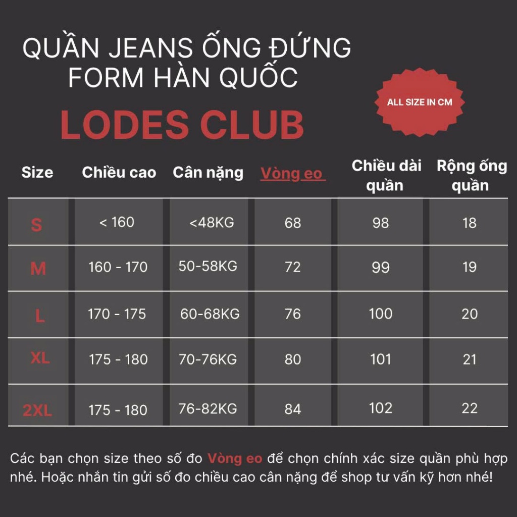 QUẦN JEAN ỐNG ĐỨNG LODES WASH, form Hàn Quốc, chất Denim cotton mềm mại dành cho Nam - Menswear | BigBuy360 - bigbuy360.vn