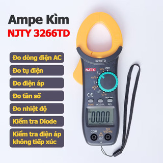 Ampe kìm dòng NJTY 3266TD Đo Tụ,Tần Số, Nhiệt Độ đồng hồ vạn năng kìm kẹp dòng BẢN TIẾNG ANH