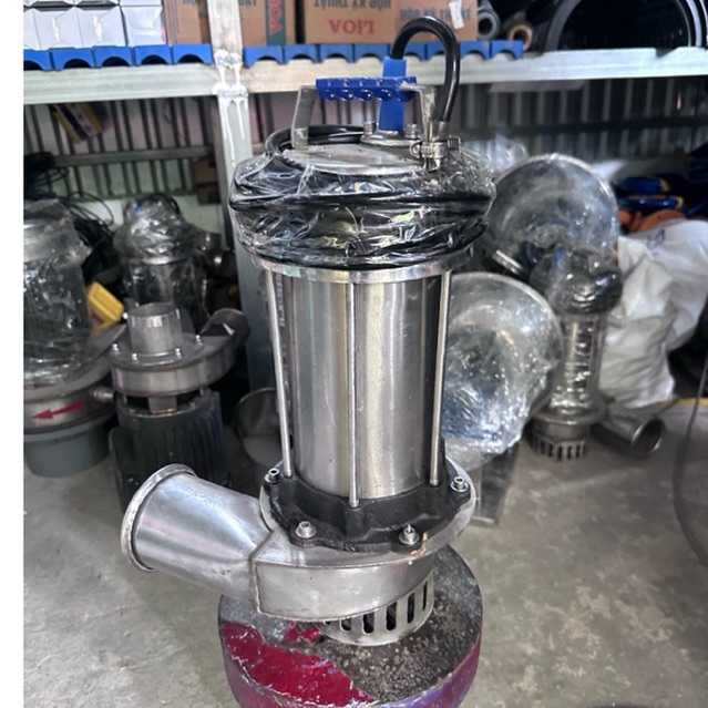 bơm chìm khung long bơm nước lưu lượng lớn đầu ga phi90 phi114 ∅140 ∅168 phi 200 bơm inox 304 động c