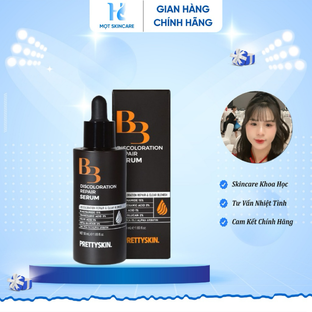 Tinh Chất B3 Discoloration Repair Serum Prettyskin
