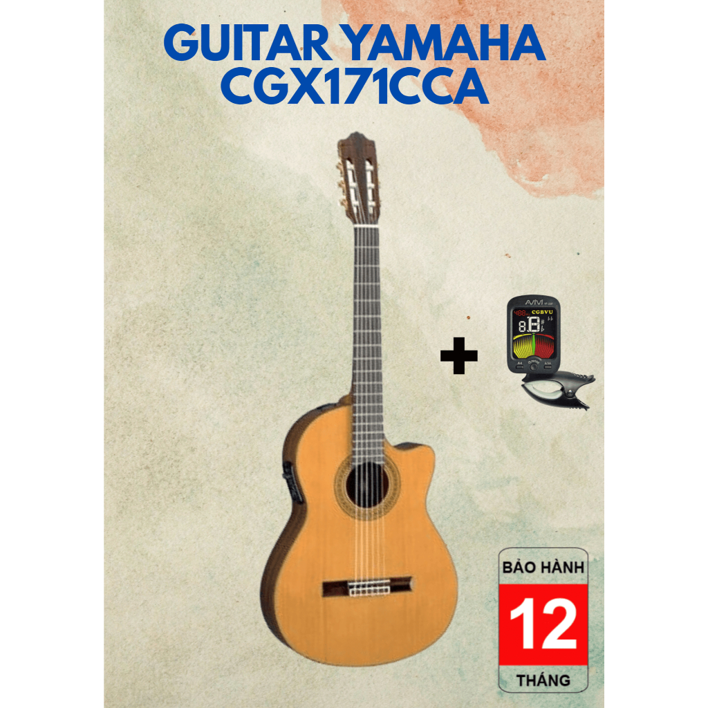 Đàn guitar classic electric Yamaha CGX171CCA có EQ tặng kèm tuner