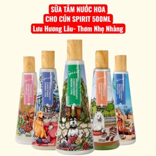 Sữa Tắm Nước Hoa Nắp Gỗ SPIRIT 500ml Cho Chó Thơm Lâu, Dưỡng Lông, Kiểm Soát Mùi, Da Nhậy Cảm
