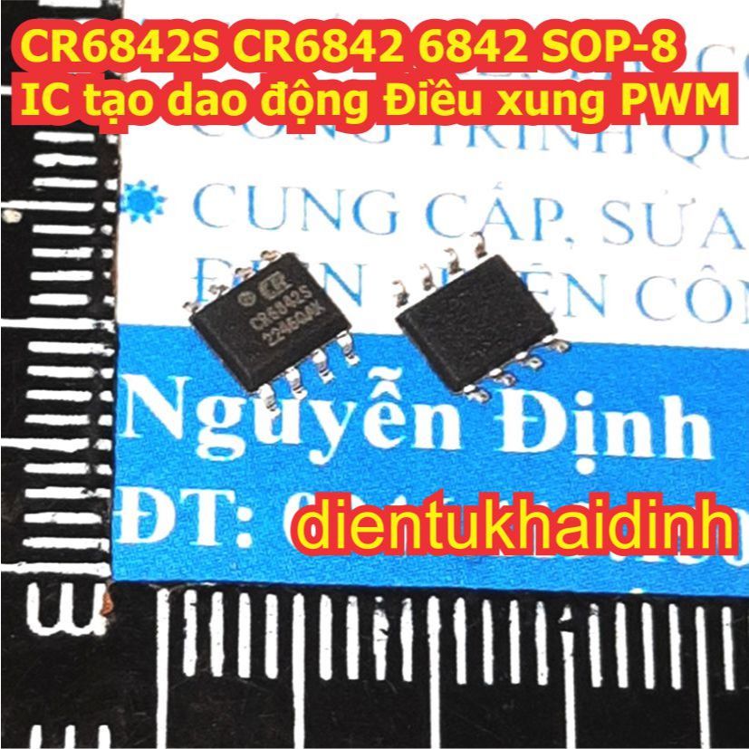5 con CR6842S CR684T CR6842 6842 SOP-8 DIP-8 IC tạo dao động Điều xung PWM kde9153