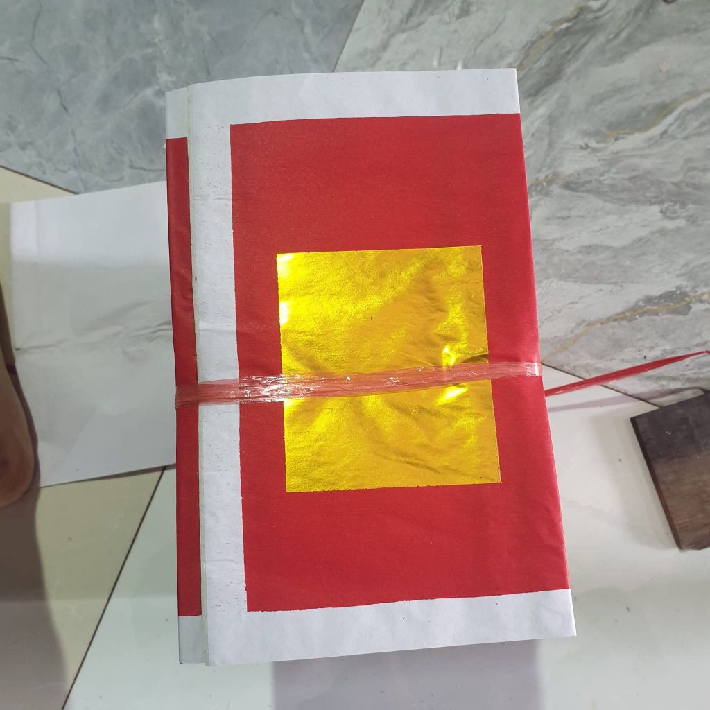 (Cục 10 xấp)Giấy cúng đinh đỏ /Đinh vàng bạc đỏ hàng mã