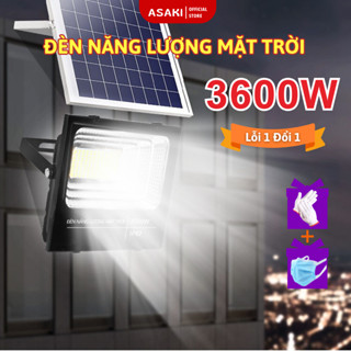  Đèn Năng Lượng Mặt Trời Asaki Siêu Sáng Công Suất 3600W Vỏ Nhựa ABS Chống Nước IP67 Tự Động Bật Tắt 