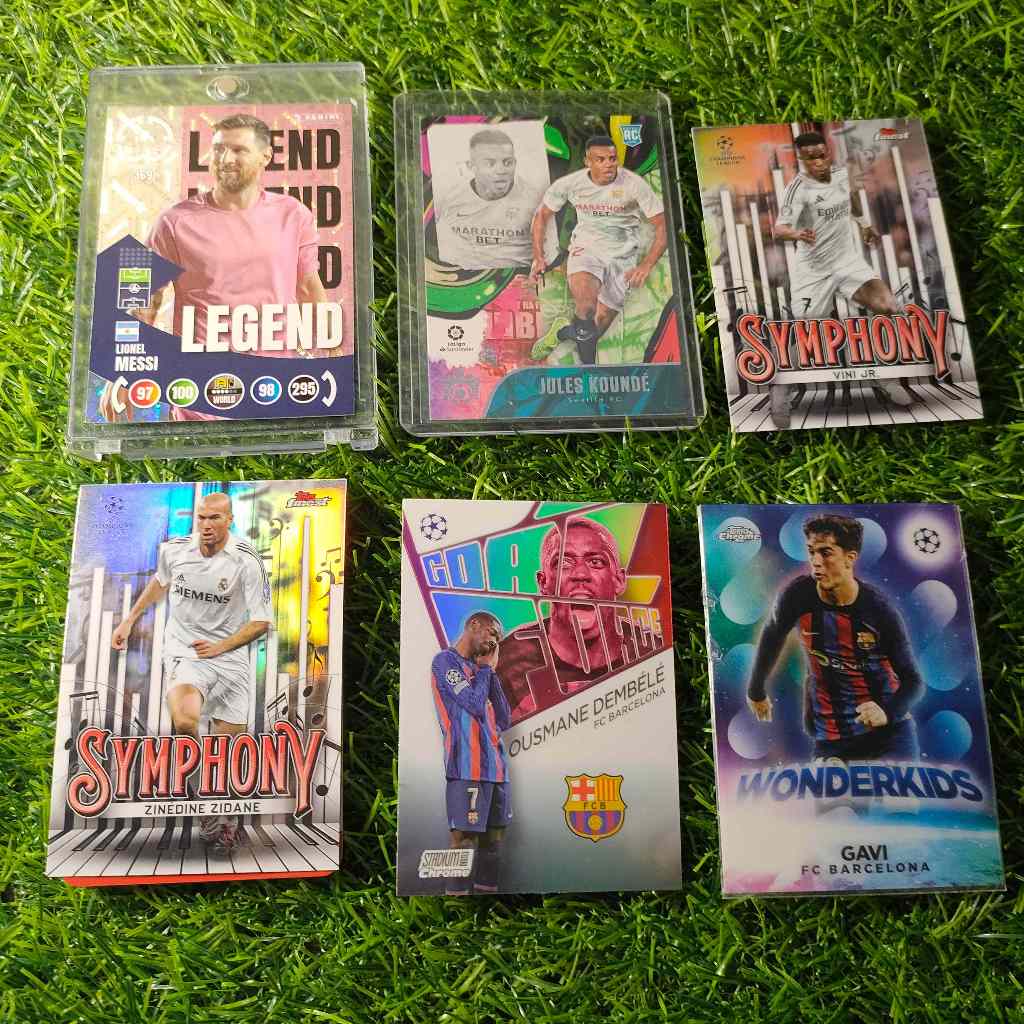 Panini Adrenalyn XL & Match Attax | Thẻ cầu thủ bóng đá | Messi Vinicius Zidane Aguero Dembele Gavi