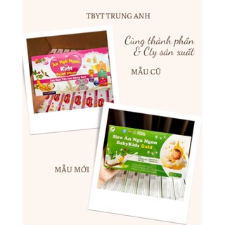 [Sỉ HCM] Siro Ăn Ngủ Ngon Baby Kids Gold Plus Sữa Non Yến Sào ồng Sâm còn hỗ trợ tăng đề kháng cho trẻ. Hộp 20 ống