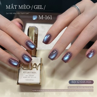  XEIJAYI 15ml Sơn móng tay dạng gel mắt mèo màu nâu siêu sáng mới phù hợp cho tiệm làm móng và DIY 