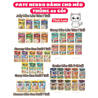  COMBO THÙNG 48 GÓI PATE NEKKO DÀNH CHO MÈO MỌI LỨA TUỔI SIÊU TIẾT KIỆM 