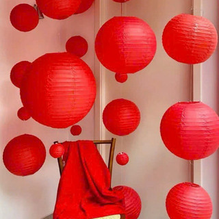 Đèn Lồng Lụa Trang Trí 15–30cm – Lồng Đèn Vải Treo Tết, Sự Kiện, 𝐂𝐚̂̀𝐮 𝐋𝐮̣𝐚 𝐓𝐫𝐚𝐧𝐠 𝐓𝐫𝐢́